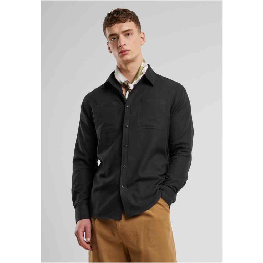 Urban Classics - Flanell Overhemd - Zwart